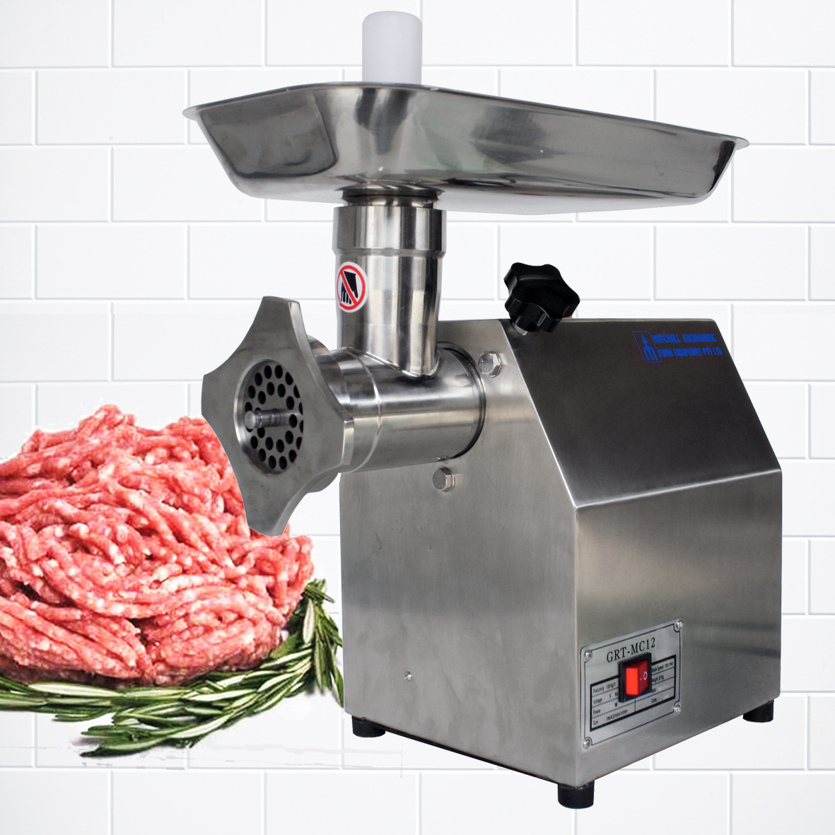 Stainless Steel Universal 12 Meat Mincer Grinder 150kg/hour Mitchell Engineering Food Equipment